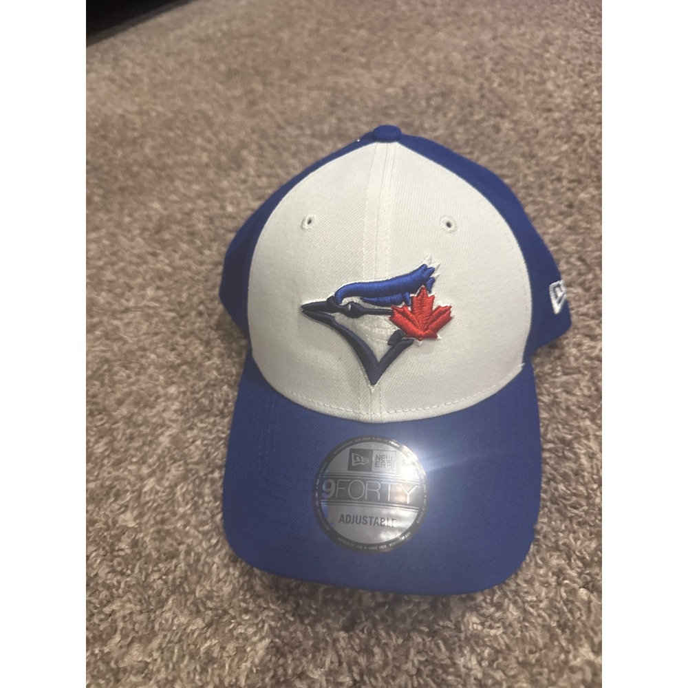 New Era 9FORTY Toronto Blue Jays Hat Mens Blue White Adjustable MLB Baseball Cap